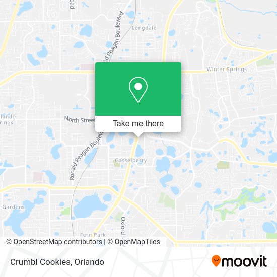 Mapa de Crumbl Cookies