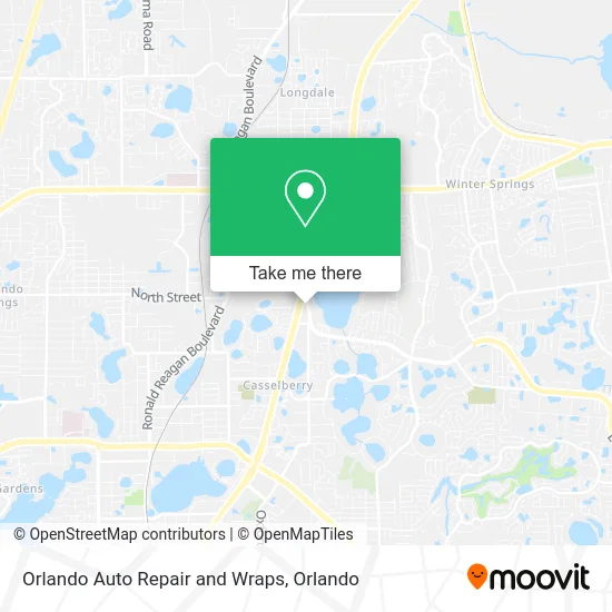 Mapa de Orlando Auto Repair and Wraps