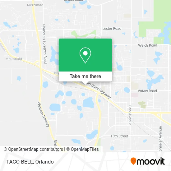 Mapa de TACO BELL