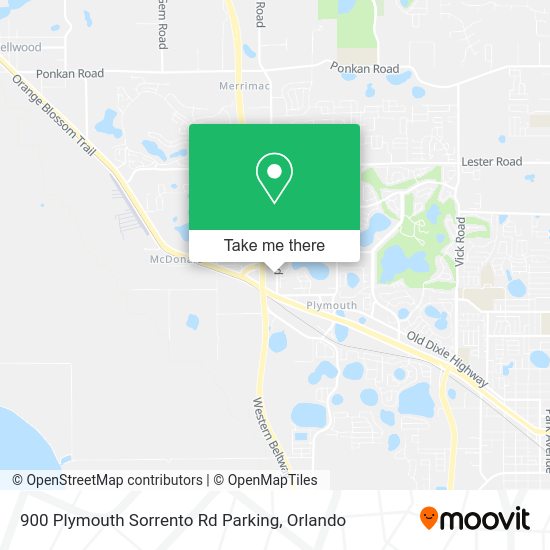 900 Plymouth Sorrento Rd Parking map
