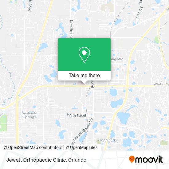 Mapa de Jewett Orthopaedic Clinic