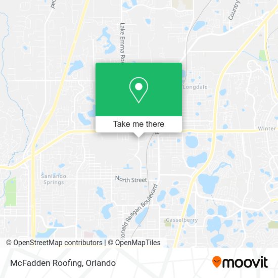 Mapa de McFadden Roofing
