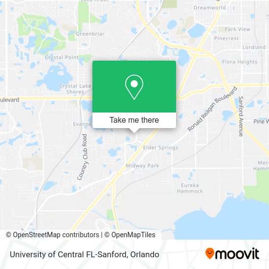 Mapa de University of Central FL-Sanford