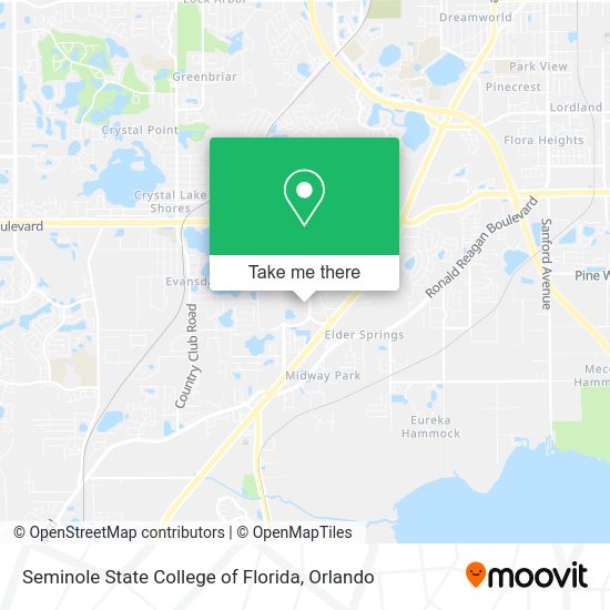 Seminole State College of Florida map