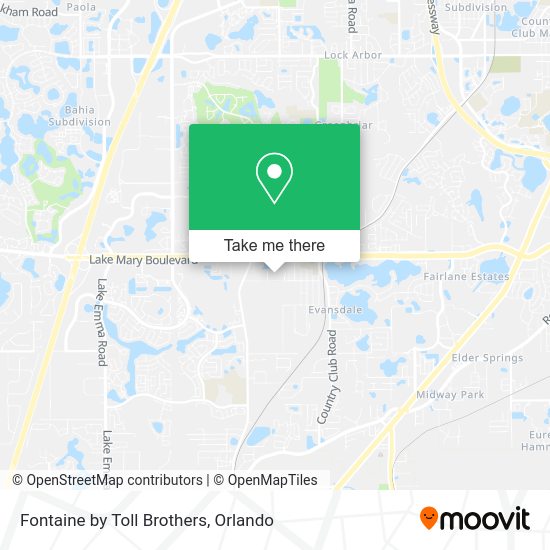 Fontaine by Toll Brothers map