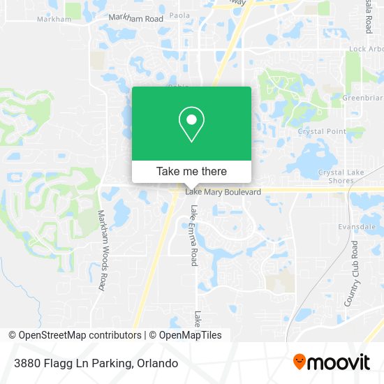 Mapa de 3880 Flagg Ln Parking