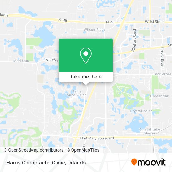 Harris Chiropractic Clinic map