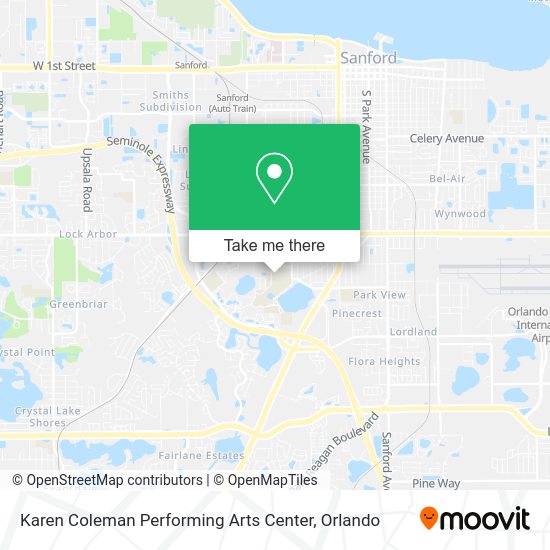 Karen Coleman Performing Arts Center map