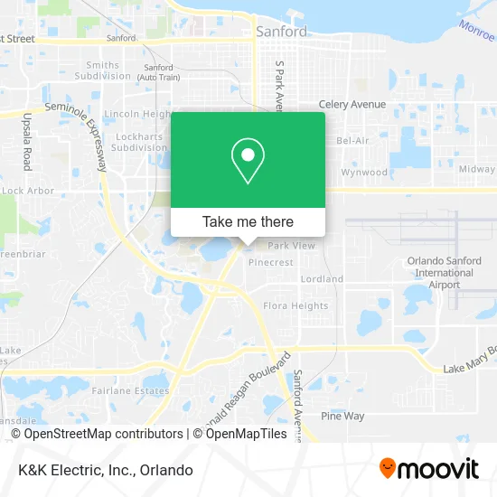 Mapa de K&K Electric, Inc.