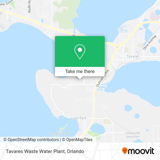 Tavares Waste Water Plant map