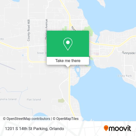 Mapa de 1201 S 14th St Parking