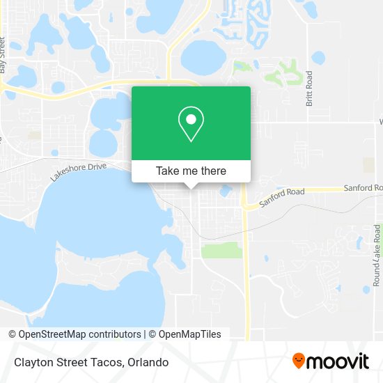Clayton Street Tacos map