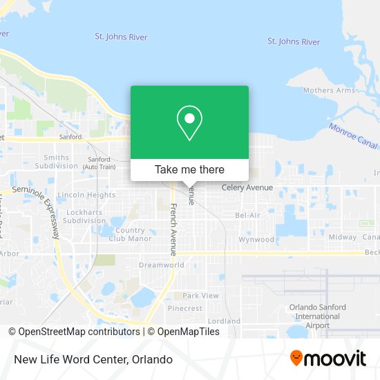 New Life Word Center map