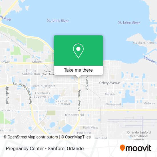 Pregnancy Center - Sanford map