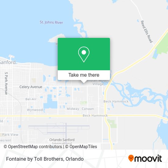 Fontaine by Toll Brothers map