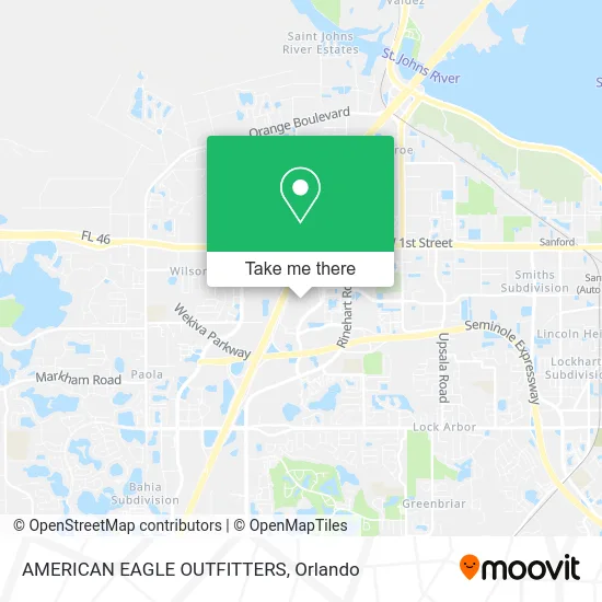 AMERICAN EAGLE OUTFITTERS map