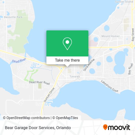 Bear Garage Door Services map
