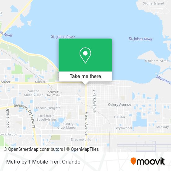 Metro by T-Mobile Fren map