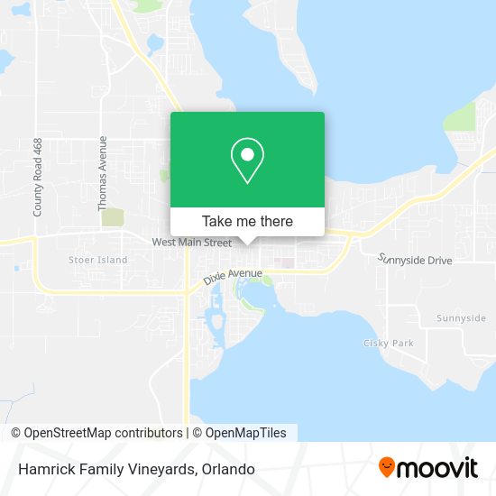 Hamrick Family Vineyards map