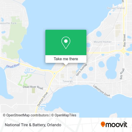National Tire & Battery map