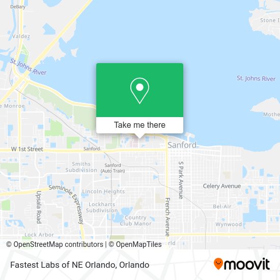 Fastest Labs of NE Orlando map