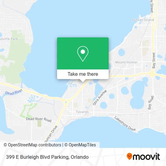 Mapa de 399 E Burleigh Blvd Parking
