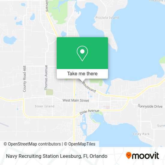 Mapa de Navy Recruiting Station Leesburg, Fl
