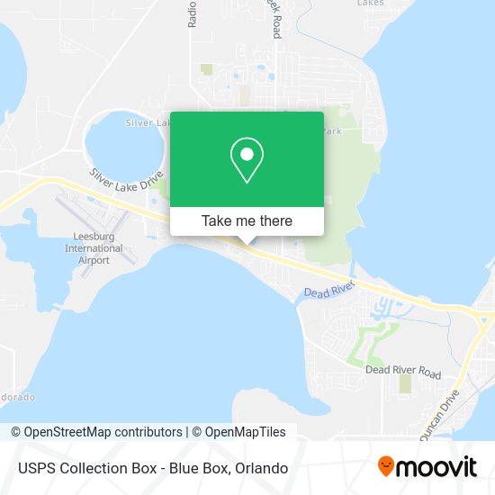 USPS Collection Box - Blue Box map
