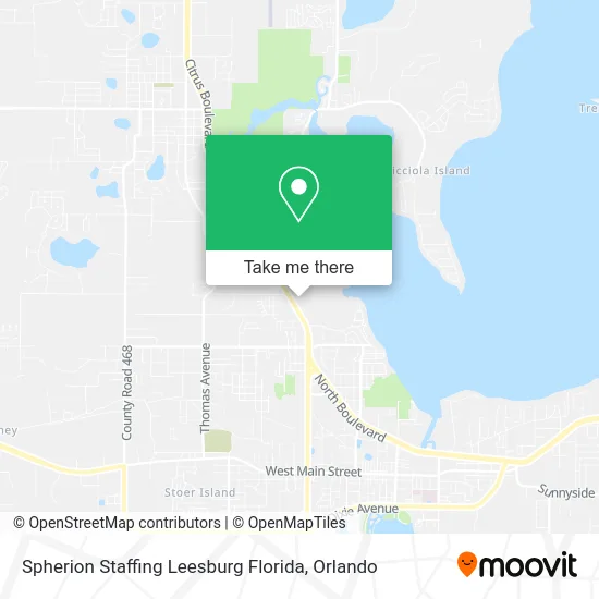 Spherion Staffing Leesburg Florida map