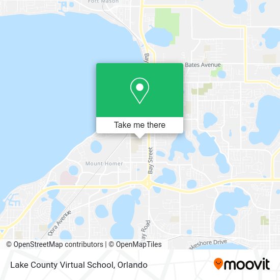 Lake County Virtual School map