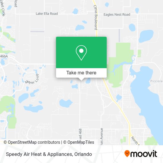 Speedy Air Heat & Appliances map