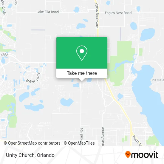 Unity Church map