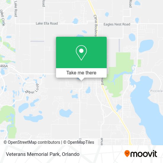 Mapa de Veterans Memorial Park