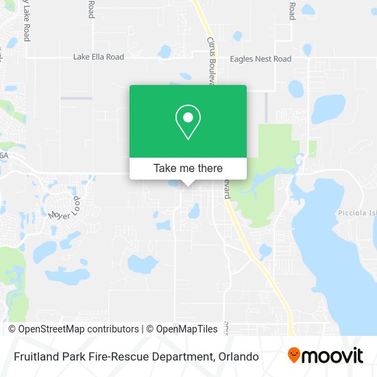 Fruitland Park Fire-Rescue Department map