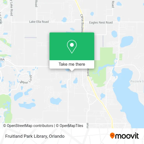 Fruitland Park Library map