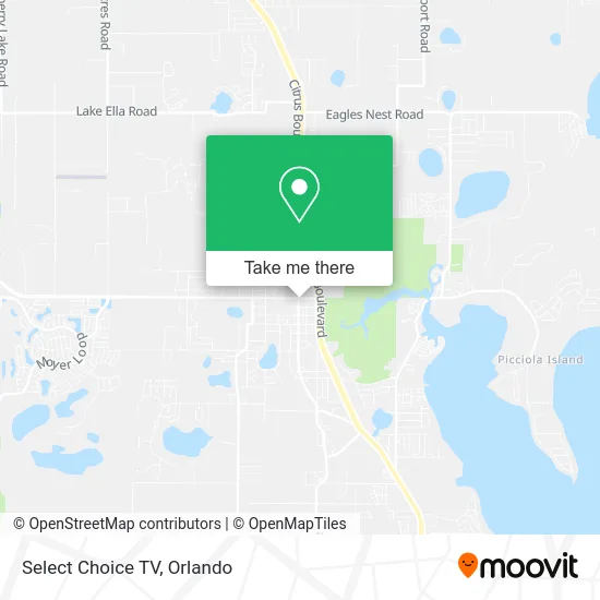 Select Choice TV map