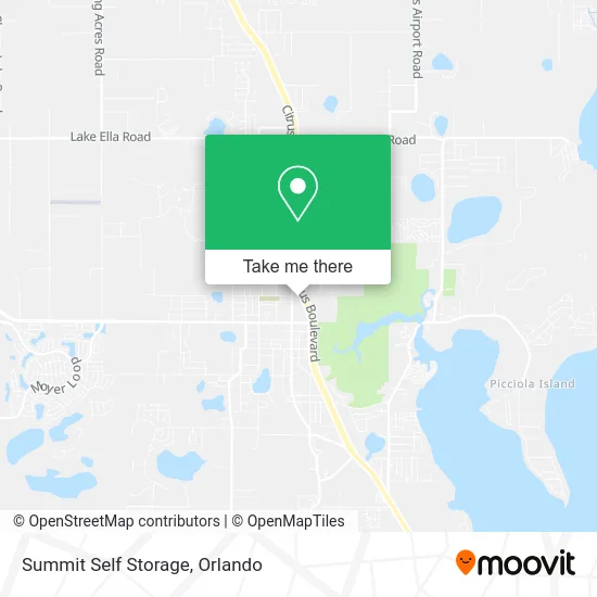 Summit Self Storage map