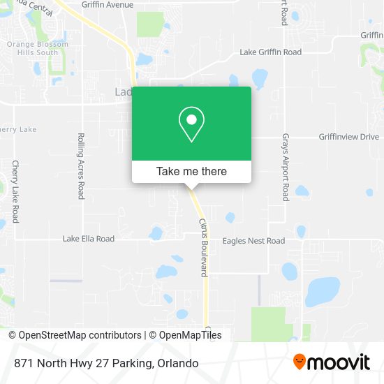 871 North Hwy 27 Parking map