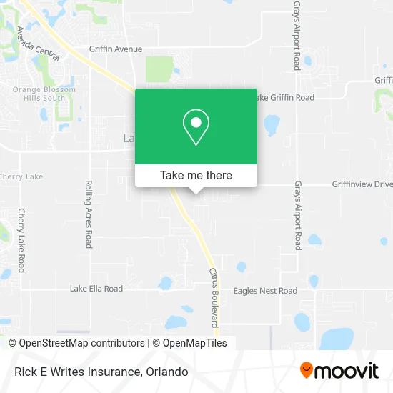 Rick E Writes Insurance map