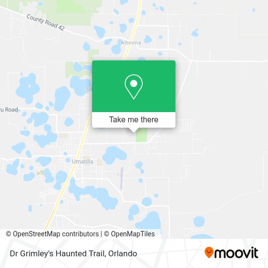 Dr Grimley's Haunted Trail map