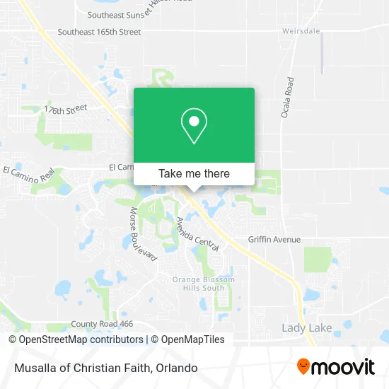 Mapa de Musalla of Christian Faith