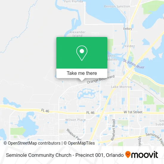 Seminole Community Church - Precinct 001 map