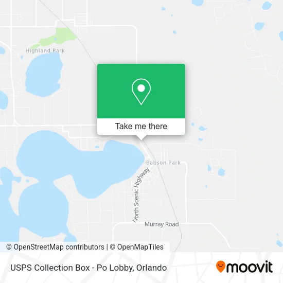 USPS Collection Box - Po Lobby map
