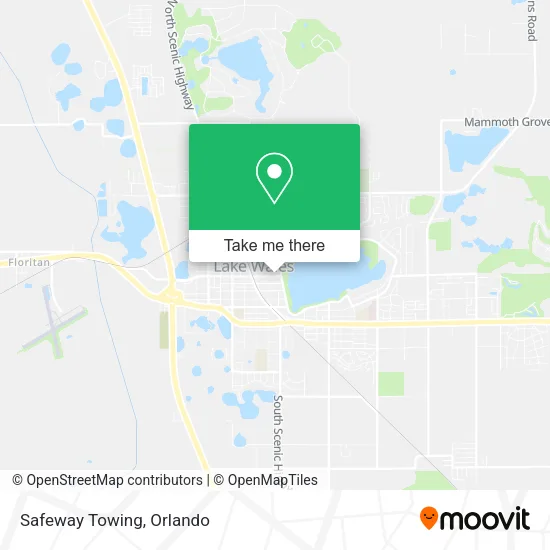 Safeway Towing map