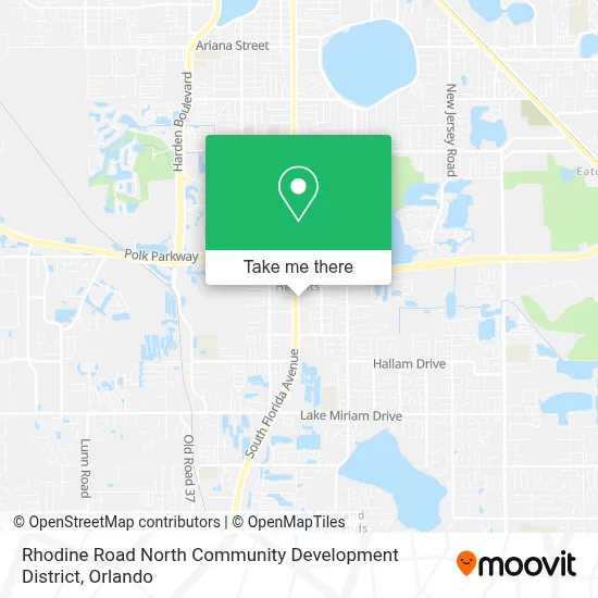 Rhodine Road North Community Development District map