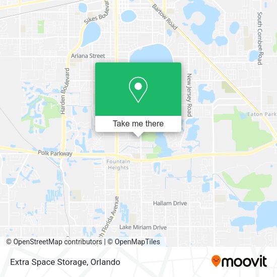 Extra Space Storage map