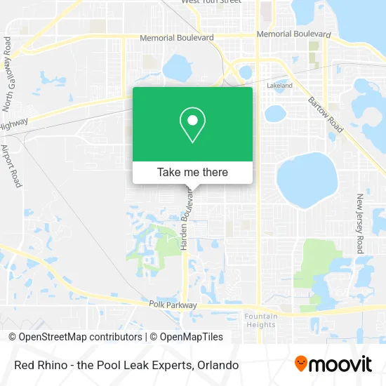 Red Rhino - the Pool Leak Experts map