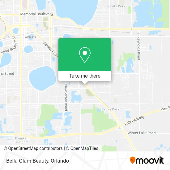 Bella Glam Beauty map
