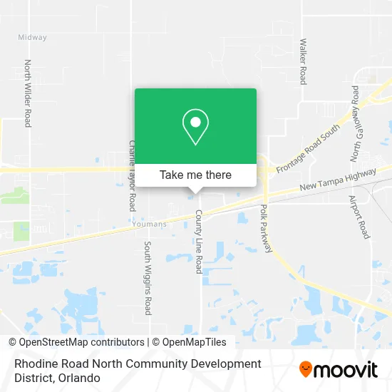 Rhodine Road North Community Development District map