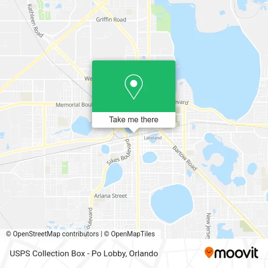 USPS Collection Box - Po Lobby map